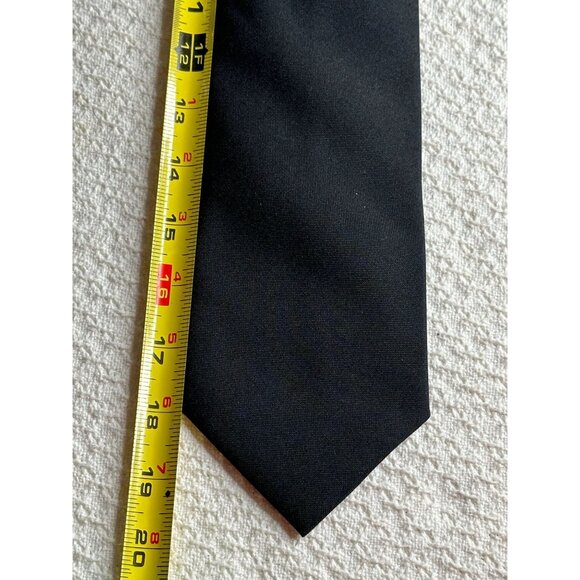 Black Edwards Clip-On BlackTie Diamond Embroidery Mens Teacher Career - Picture 5 of 7